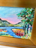 Autumn Along The River 13x15"