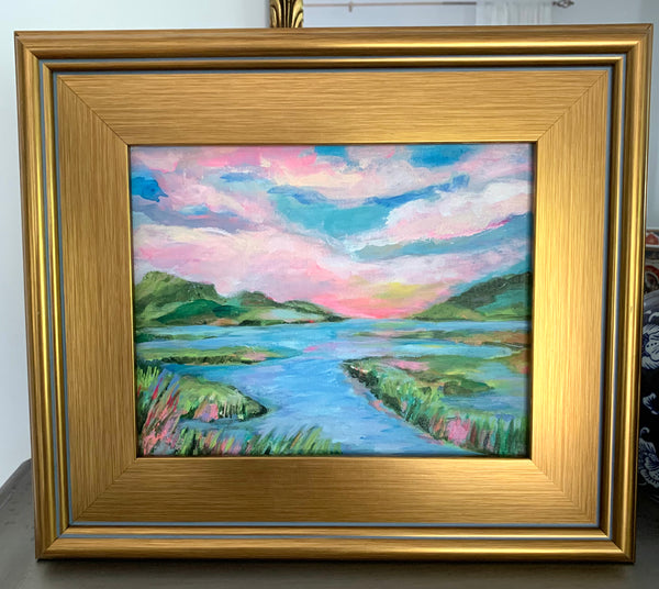 Marsh At Dusk 12x15"