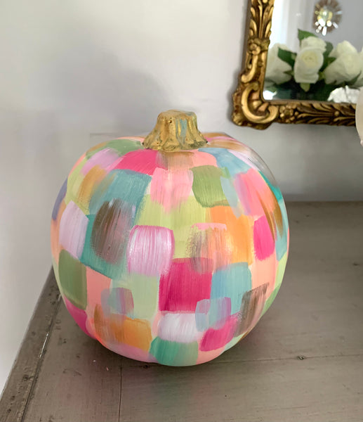 September Color Block Pumpkin $49 and $69