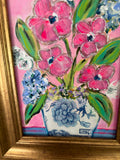 SALE Framed 5x7 Floral Art #!