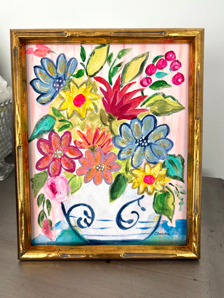 Whimsical Floral 8x10"