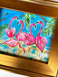 Flamingo Love 13x15"