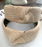 Natural Straw Knotted Headband