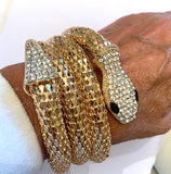 Gold Mesh Snake Bracelet