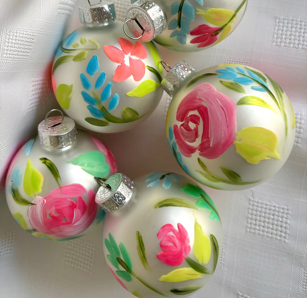 Set of Four Botanical Balls