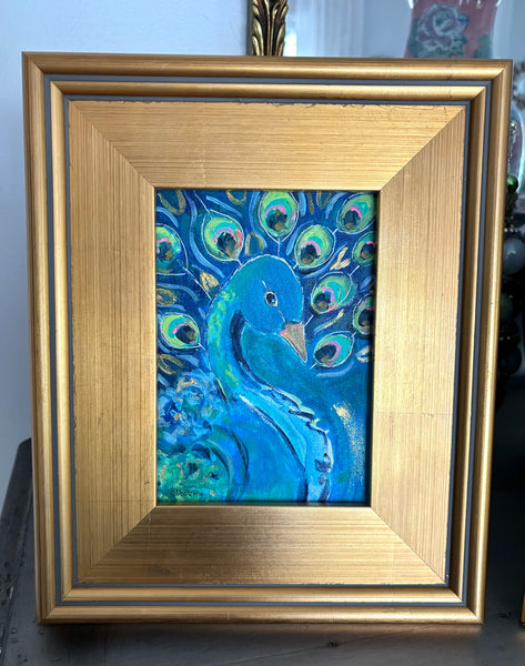 Blue Peacock 10x13"