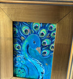 Blue Peacock 10x13"