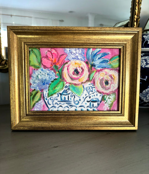 Framed 5x7" Floral