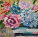 Mini Blue Striped Vase