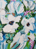 White Flowers 9x12