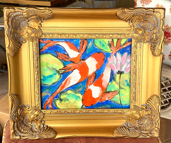 Koi Pond Framed