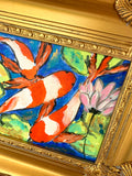 Koi Pond Framed