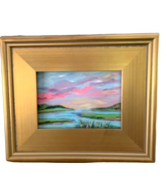 Framed "Peaceful Marsh" 10x12"