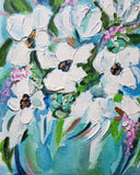 White Flowers 9x12