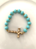 Beaded Cross Bracelet