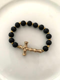 Beaded Cross Bracelet