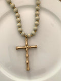 Beaded Cross Necklace