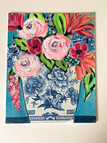 8x10 Vivid Chinoiserie