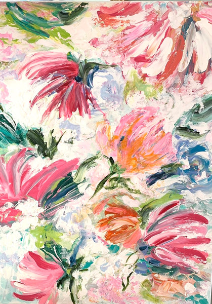 18x24 Multi Scattered Flowers