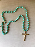 Beaded Cross Necklace