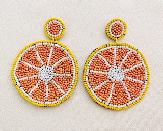 Orange Slice Earrings