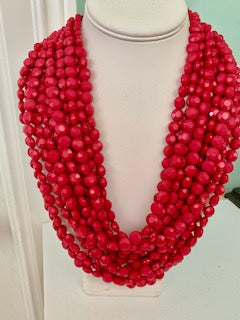 Pink Beaded Necklace