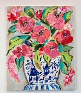 Red Chinoiserie Floral