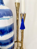 Royal Blue Beaded Tassel