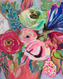 16x20 Floral in Pink VASE