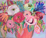 16x20 Floral in Pink VASE