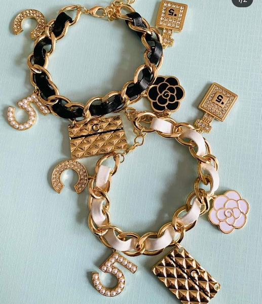 Designer Inspired Charm Bracelet