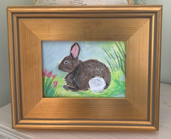 SALE Brown Bunny  9x12