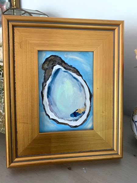 SALE 10x13" Framed Single Oyster