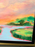 8x10' Framed "Sunset Marsh"
