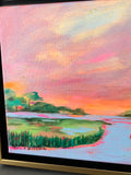 8x10' Framed "Sunset Marsh"
