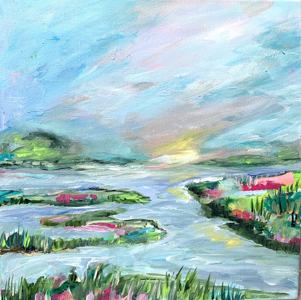 12x12 Marsh Sunrise