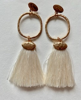 Ivory Tassel Earrings