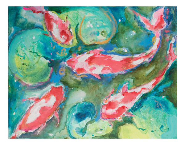 Koi Fish 11 x 14 Pattern 2