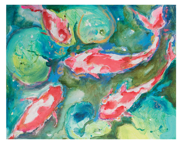 Koi Fish 11 x 14 Pattern 1